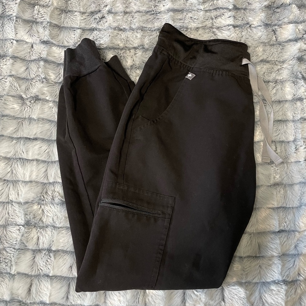 Figs Black Jogger Pants